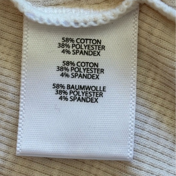 Noble Outfitters L Ivory White Lace Up Tunic Tank Top - Picture 6 of 8